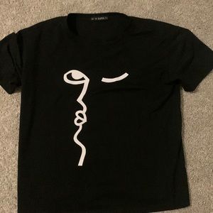 Black graphic t shirt